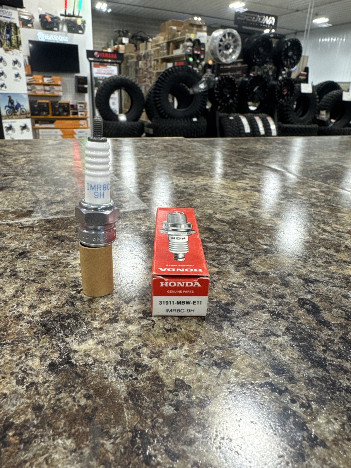 New OEM Honda Spark Plug IMR8C9H, #31911-MBW-E11