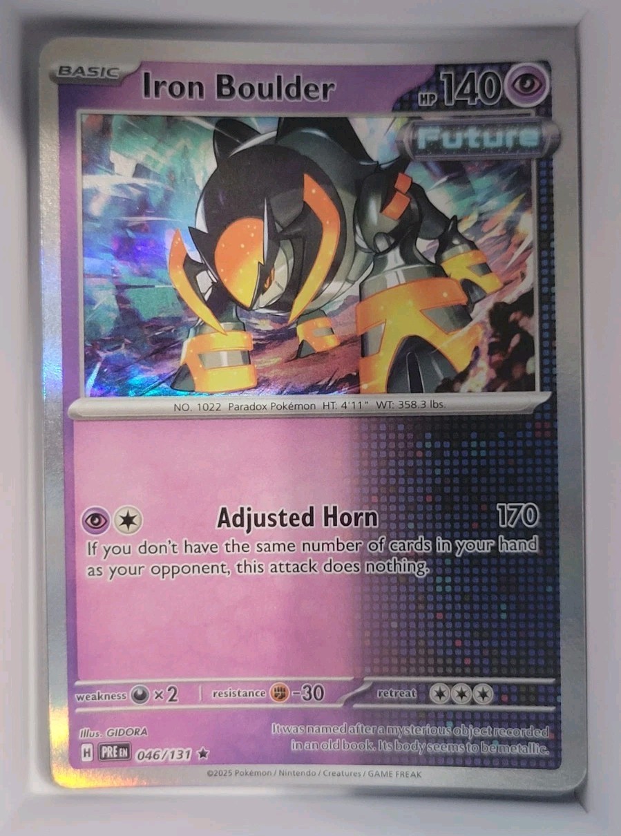 Iron Boulder 046/131 Sv: Prismatic Evolutions Holo NM