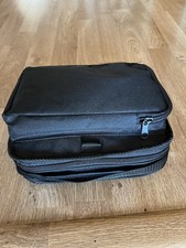 New Portable DVD Carrying Case with Strap and Two Compartments 8  x 7  