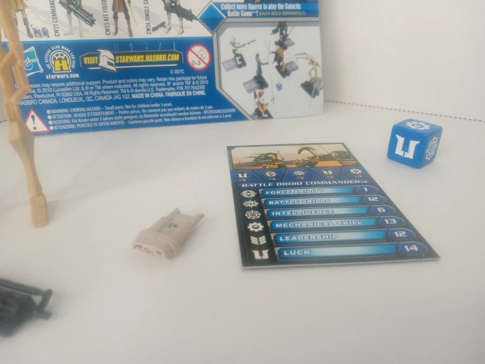 Star Wars 3.75" TCW Clone Wars CW22 Battle Droid Commander Loose Complete Figure - Image 3 of 4