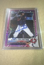 2021 Bowman Chrome - Gilberto Celestino #BCP-232 Fuchsia Shimmer /199 - IP AUTO
