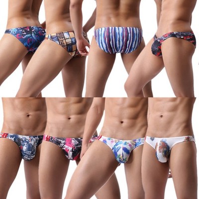 New Mens Briefs Trunks Cartoon Sexy Low-waist Panties Underwear Swimwear Shorts
