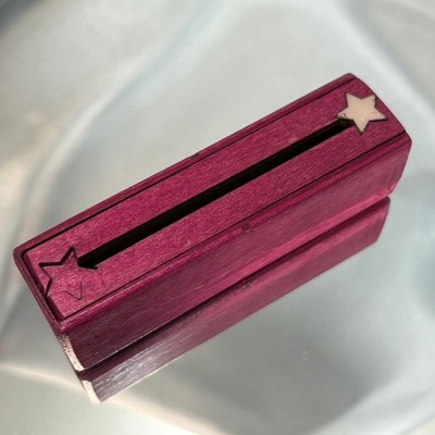 Artful Backgammon Cubes Original Dice Case - Aubergine - Holds 5 dice (14-16mm)