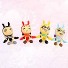 4pcs 3.5mm Plug Cartoon Bee Stopper Headphone Plug Cell Phone Stopper Mixed