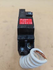 USED GE General Electric THQL1115GF 1 Pole 15 Amp Ground Fault Circuit Breaker