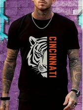 Men's Cincinnati Football Team Graphic T-Shirt - Fan Apparel with Bold Cincinnat
