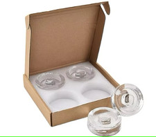 4er Set Glasgewichte Ø 7 cm – Fermentation, lebensmittelecht, mit Griff, spülmas