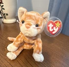 Ty Beanie Babies Amber Cat Plush Beanbag 1999 Vintage Ages 3+ 3-4 Years