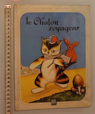 Livre ancien "Le chaton Voyageur" par RIBERA - EO. BIAS 1955 - Dédicacé et signé