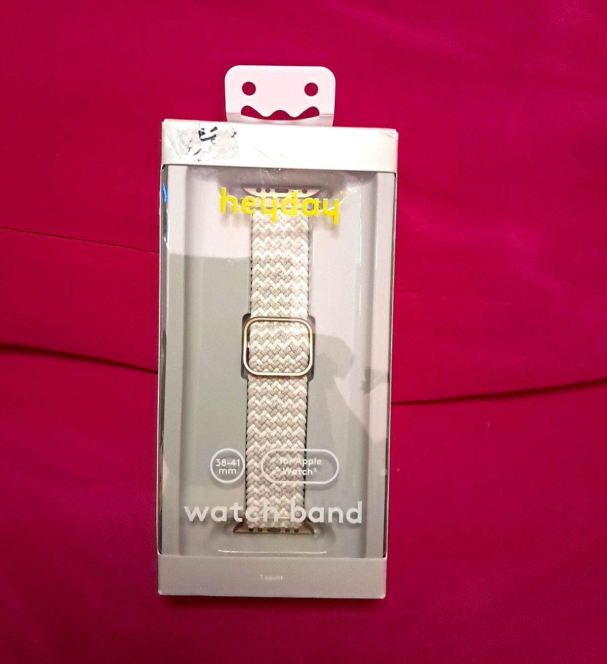 heyday Beige Fabric Buckle Band for Apple Watch 38-41mm Unisex