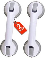 2 Pack Shower Grab Bar 12" Shower Suction Bar Handle Bathroom Safety Grip Handle