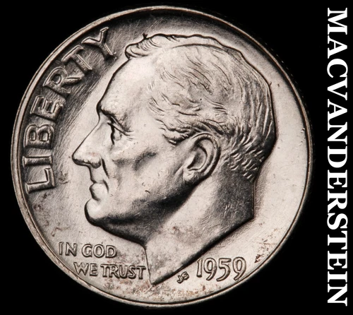 1959 Roosevelt Dime- Silver Choice Gem Brilliant Uncirculated  #i4110