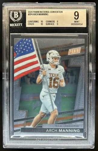 2024 Panini National NSCC VIP Party Arch Manning Prospects #RP4 BGS 9