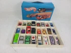 Vintage 1975 Hot Wheels 24 Car Collector’s Case Blue Mattel No. 8227 With Cars