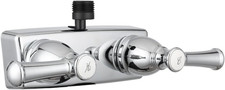 DF-SA100L-CP RV Shower Faucet Valve Diverter with Hot/Cold Handles Chrome 