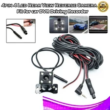 Car Rear View Backup Reverse Camera 170° CMOS 4 LED HD Night Vision Waterproof