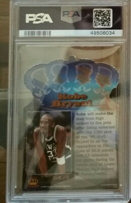 1996 Pacific Power Gold Crown Kobe Bryant RC Rookie Die Cut GC3 