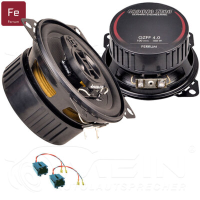 GROUND ZERO LAUTSPRECHER für CITROEN SAXO 1996-2003 Heck Seite 2-Wege 100W #B0G2