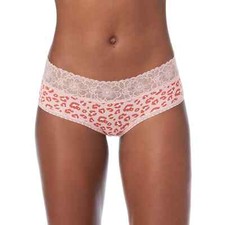 No Boundaries Women's Micro  Lace Hipster Panties Size SMALL Clay Cheetah