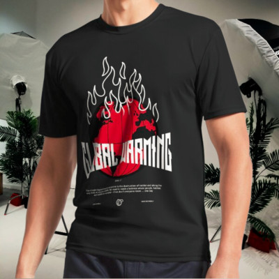Global Warming Active T-Shirt Logo Men's T-Shirt Funny Size S to 5XL