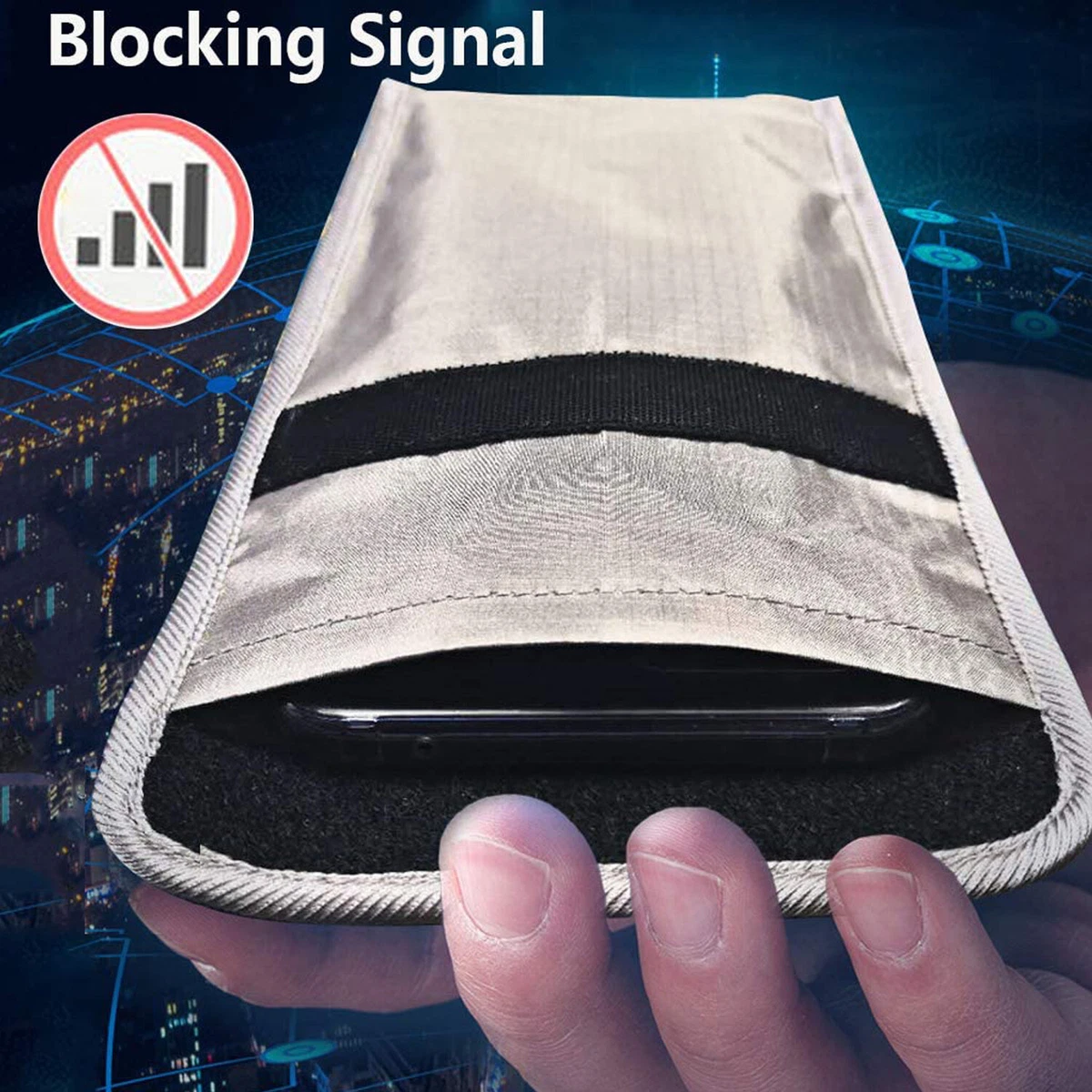 Anti Radiation Cell Phone Signal Blocking Faraday Bag For iPhone 14 pro Wallet