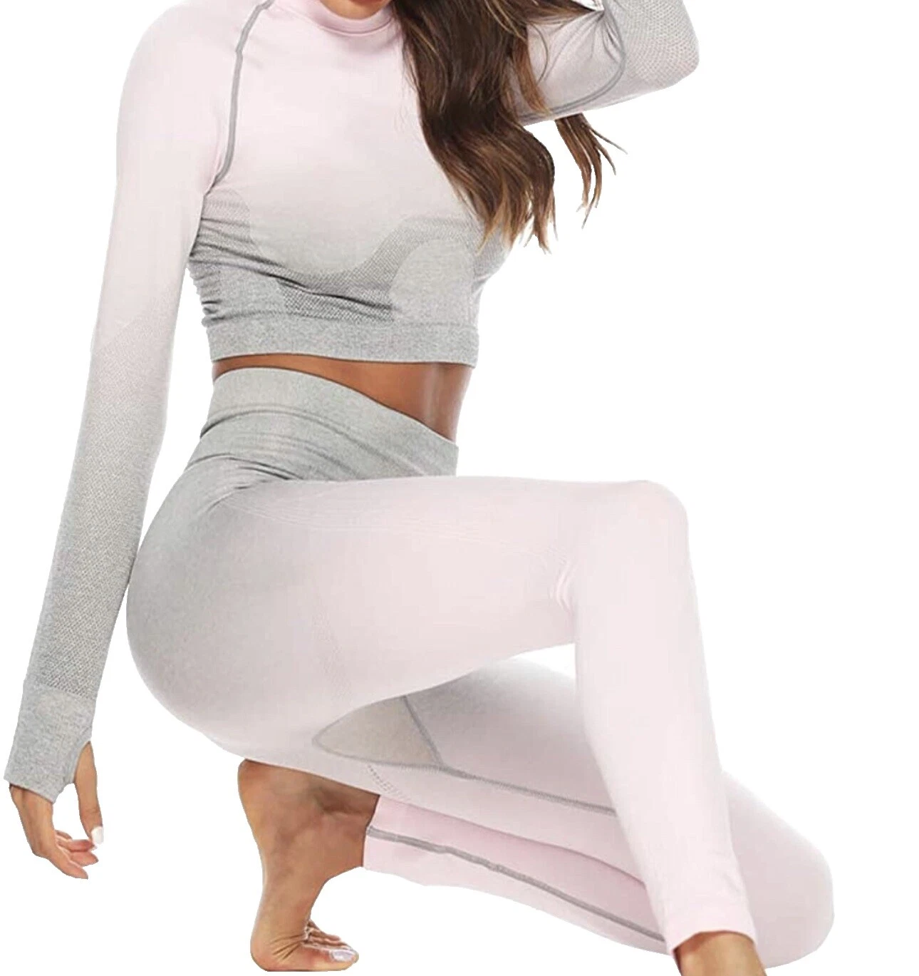 Mescla de Algodão Dance Conjuntos atléticos e conjuntos para mulheres