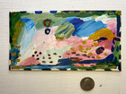 original abstract painting 17 acrylic on matte board by Rina Miriam Drescher — photo 2