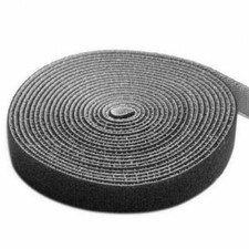 Techly Rotolo di Velcro Gestione cavi Lunghezza 4m Larghezza 16mm Nero