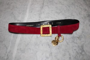 yves saint laurent womens velvet love belt
