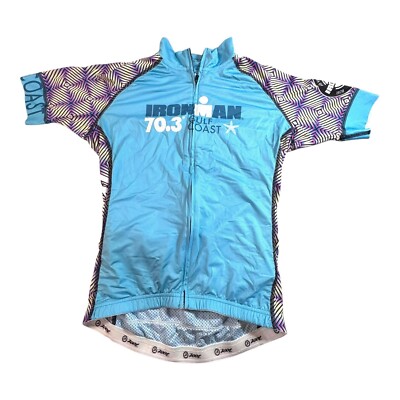 Ironman Gulf Coast 70.3 Cycling Jersey S Blue Short Sleeve
