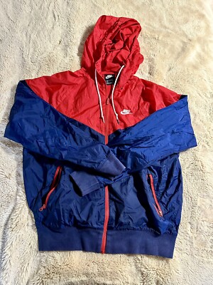 red black and blue nike windbreaker