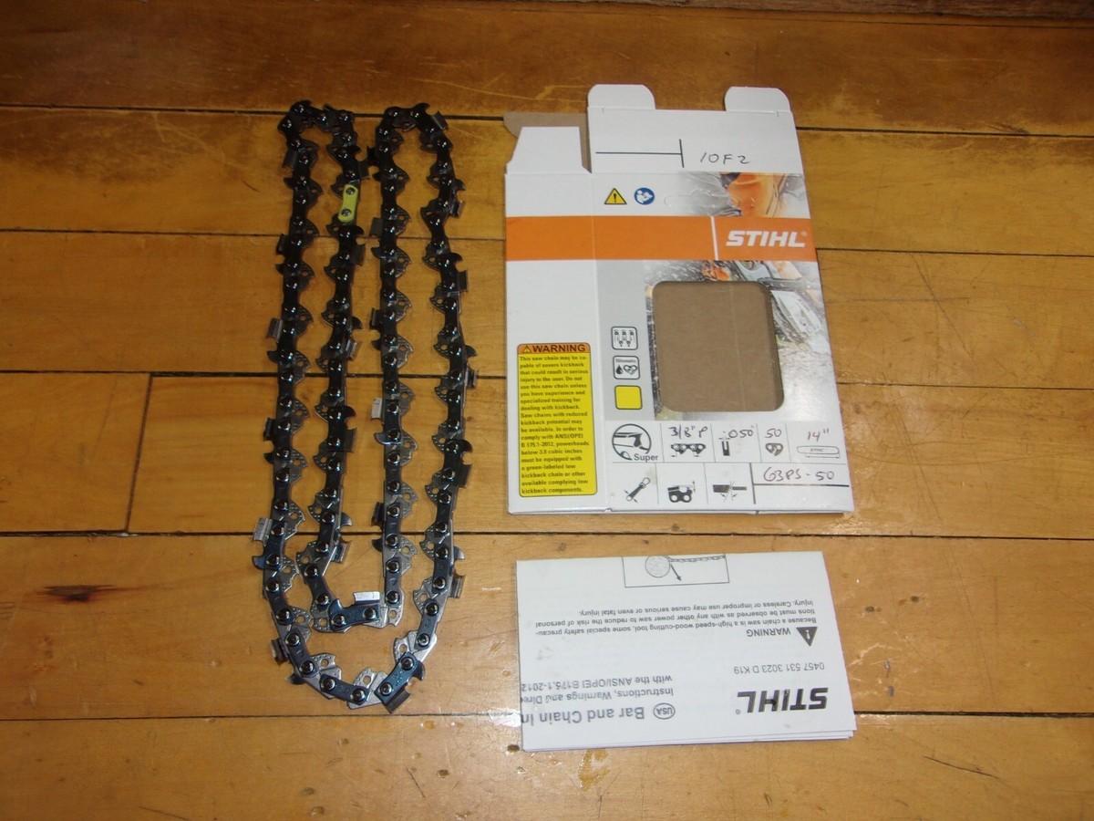 Catena per motosega a 52 maglie, passo 3/8 LP, calibro .050 (1,3 mm
