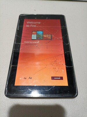 Amazon Fire 7 (7th Generation) 8GB, Wi-Fi, 7In - Black screens broken