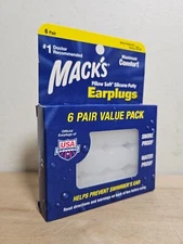 Mack's Pillow Soft Silicone Earplugs - 6 Pair Value Pack