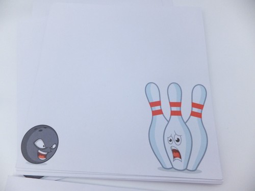 Bowling Ball Game Sport Invitation Birthday Party Cards 12 Cards & Envelopes - Picture 4 of 5