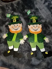 St. Patrick's Day Felt Leprechaun Decor Lot Of 2