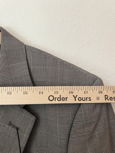 Alan Flusser Jacket Mens 42L Gray Geometric Blazer Sport Coat Office Wedding NEW - Picture 9 of 13