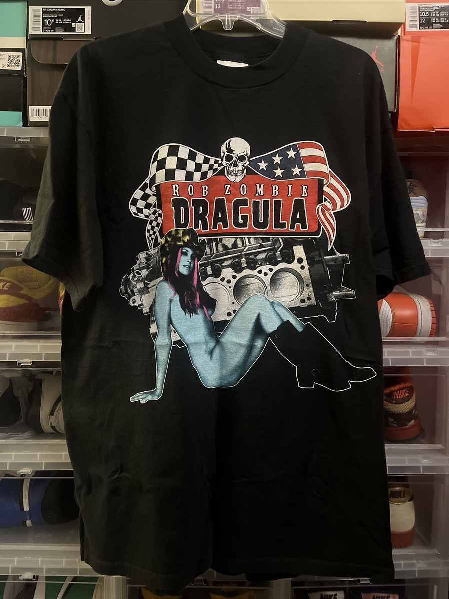Vintage 1998 Rob Zombie Dragula Horror Crew T-Shirt