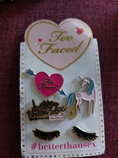 1/Amazing Vintage Carded Badges,Too Faced,better Than Sex Brand.Lashes,Unicorn