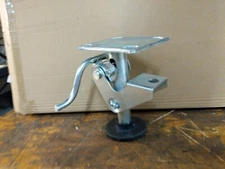 ONE 6" CASTER FLOOR LOCK STOP IMMOBILIZER WHEEL BRAKE 6-1/2" - 8" RANGE FOOT