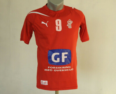 Denmark Handball Jersey Puma Red Shirt #9 Size Boys XL DHF Player