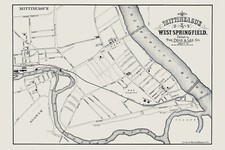 1895 Map of Mittineague and West Springfield Maine
