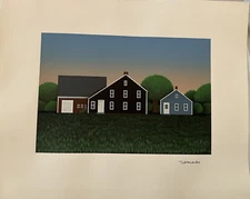 Ted Jeremenko Farm House Screenprint Silkscreen Serigraph Signed Unframed