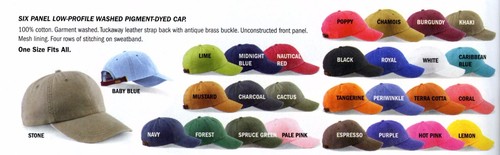 Pigment Dyed Cap 