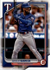 2024 Bowman Base Paper Adolis Garcia #6 Texas Rangers MLB Baseball Card