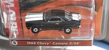 New R2 Autoworld Black 68 Chevy Camaro Z/28 HO Thunderjet Slot Car Runon AFX