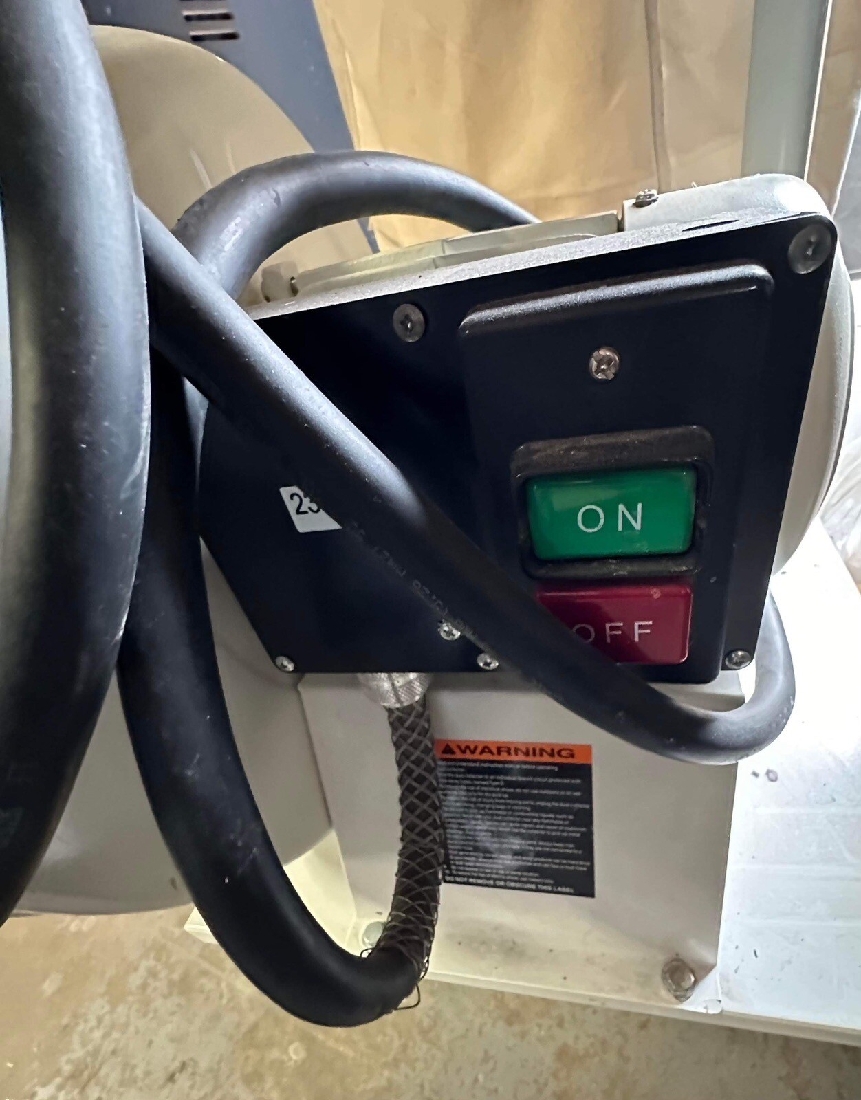 JET DC1200VXBK3 Vortex Cone Dust Collector, 30Micron Bag Filter