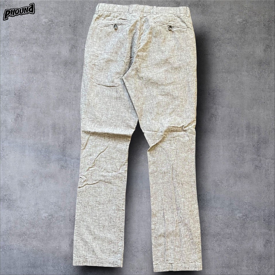 Gustin Pants Mens 33x34.5 Light Red California Straight Chino Washed