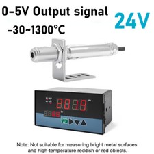 Infrared Thermometer Sensor 0-5V 24V Non-contact Temperature Tool W/ Controller