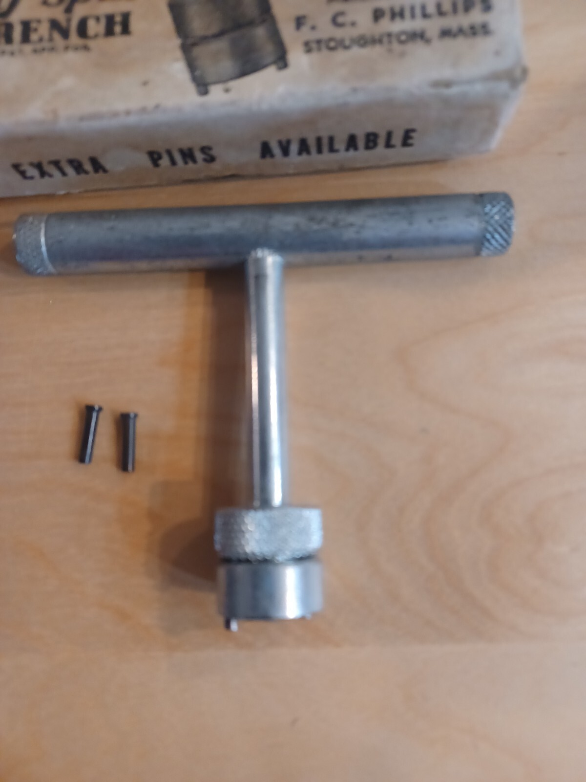 Vintage Phillips "Golf Spike Wrench", 2 Extra Pins in Box eBay